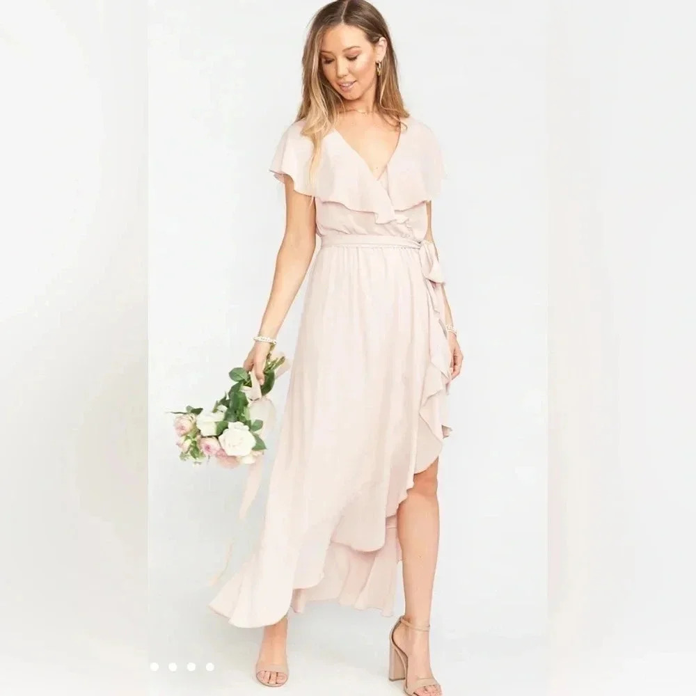 Show me your mumu Jess ruffle midi dress size 1x